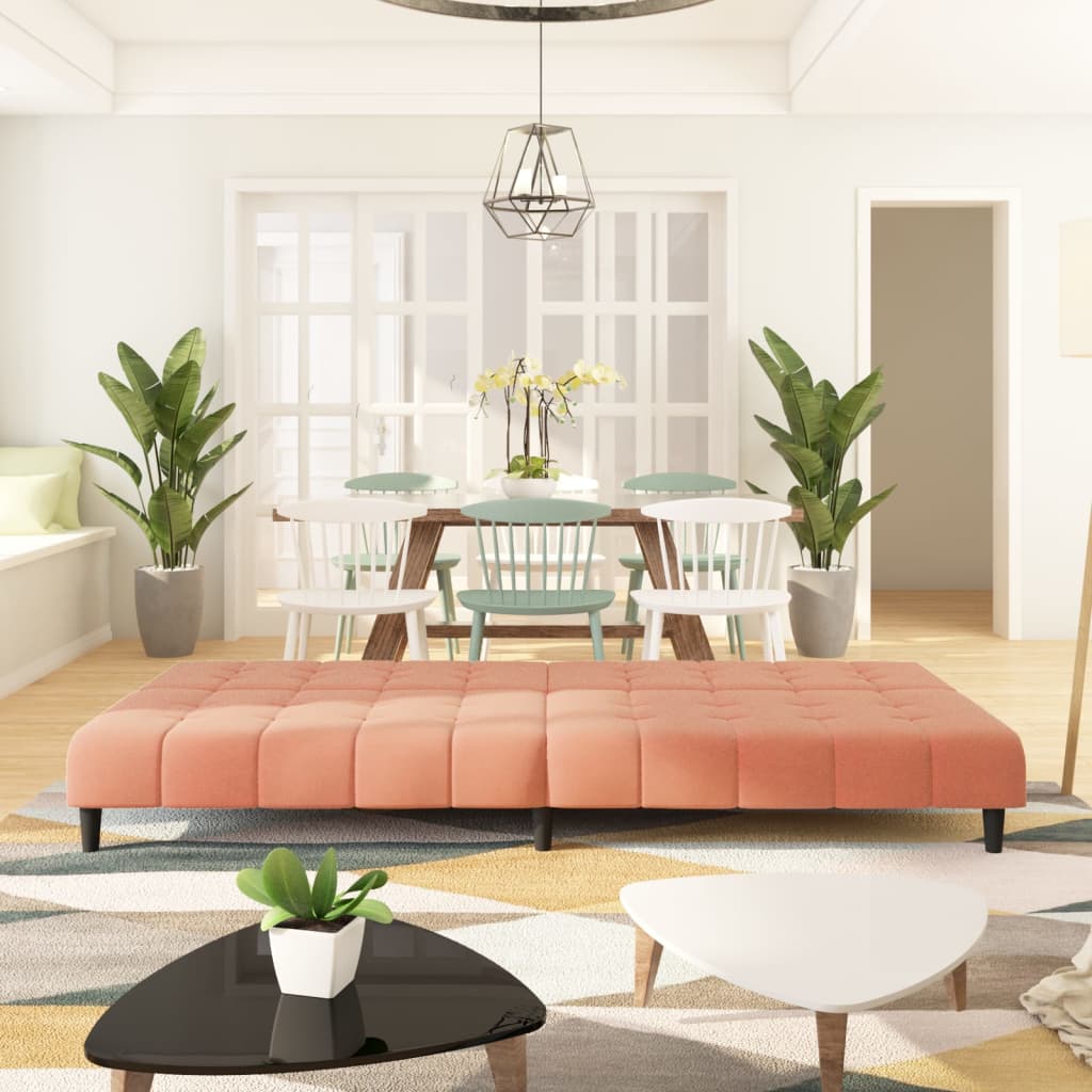 Slaapbank 2-zits fluweel roze is nu te koop bij PeponiXL, paradijselijk wonen!