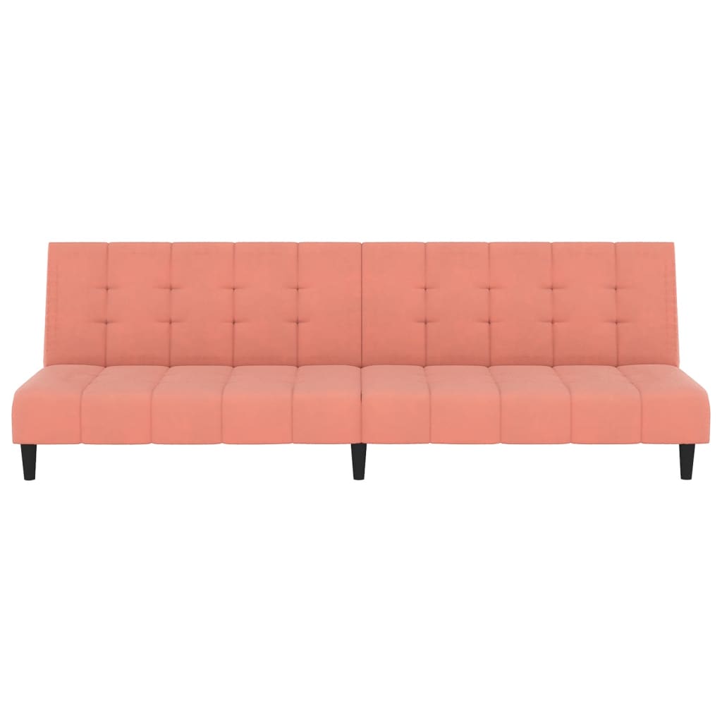 Slaapbank 2-zits fluweel roze is nu te koop bij PeponiXL, paradijselijk wonen!