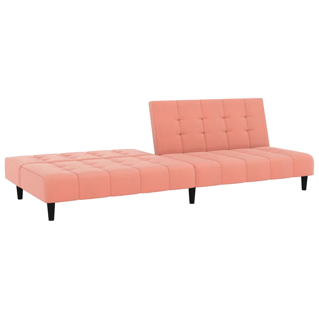 Slaapbank 2-zits fluweel roze is nu te koop bij PeponiXL, paradijselijk wonen!