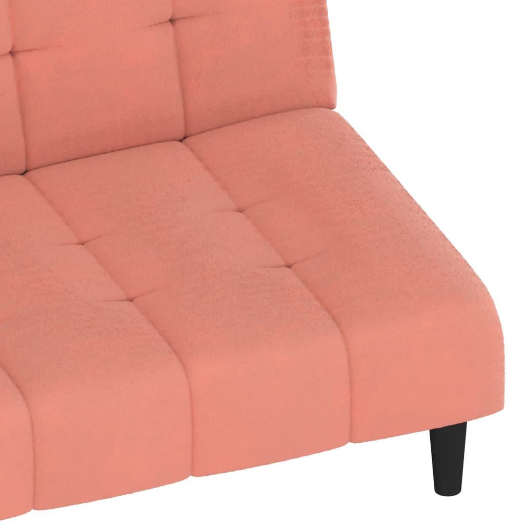 Slaapbank 2-zits fluweel roze is nu te koop bij PeponiXL, paradijselijk wonen!