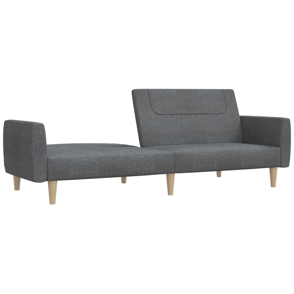 Slaapbank 2-zits stof lichtgrijs is nu te koop bij PeponiXL, paradijselijk wonen!
