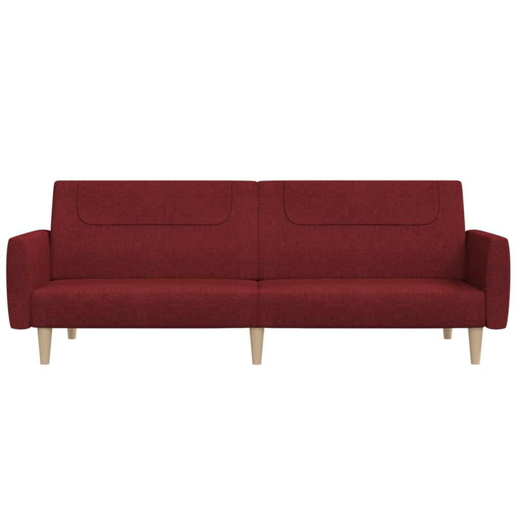 Ligbed 2-zits stof wijnrood is nu te koop bij PeponiXL, paradijselijk wonen!