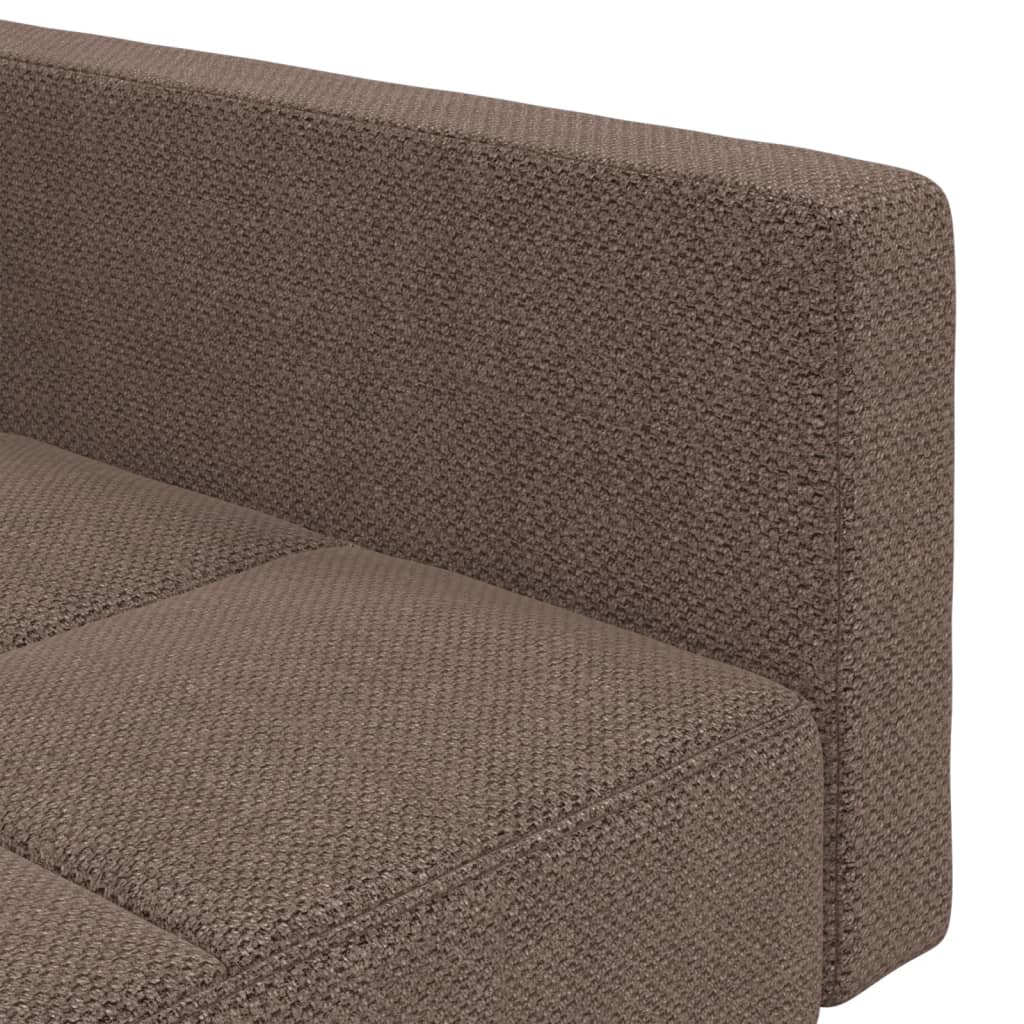 Slaapbank 2-zits met 2 kussens stof taupe is nu te koop bij PeponiXL, paradijselijk wonen!