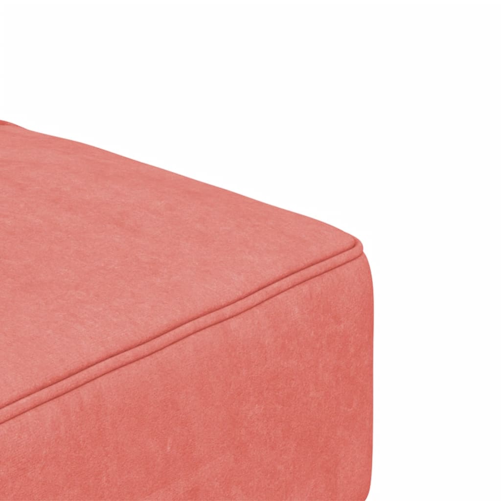 Slaapbank 2-zits met 2 kussens fluweel roze is nu te koop bij PeponiXL, paradijselijk wonen!