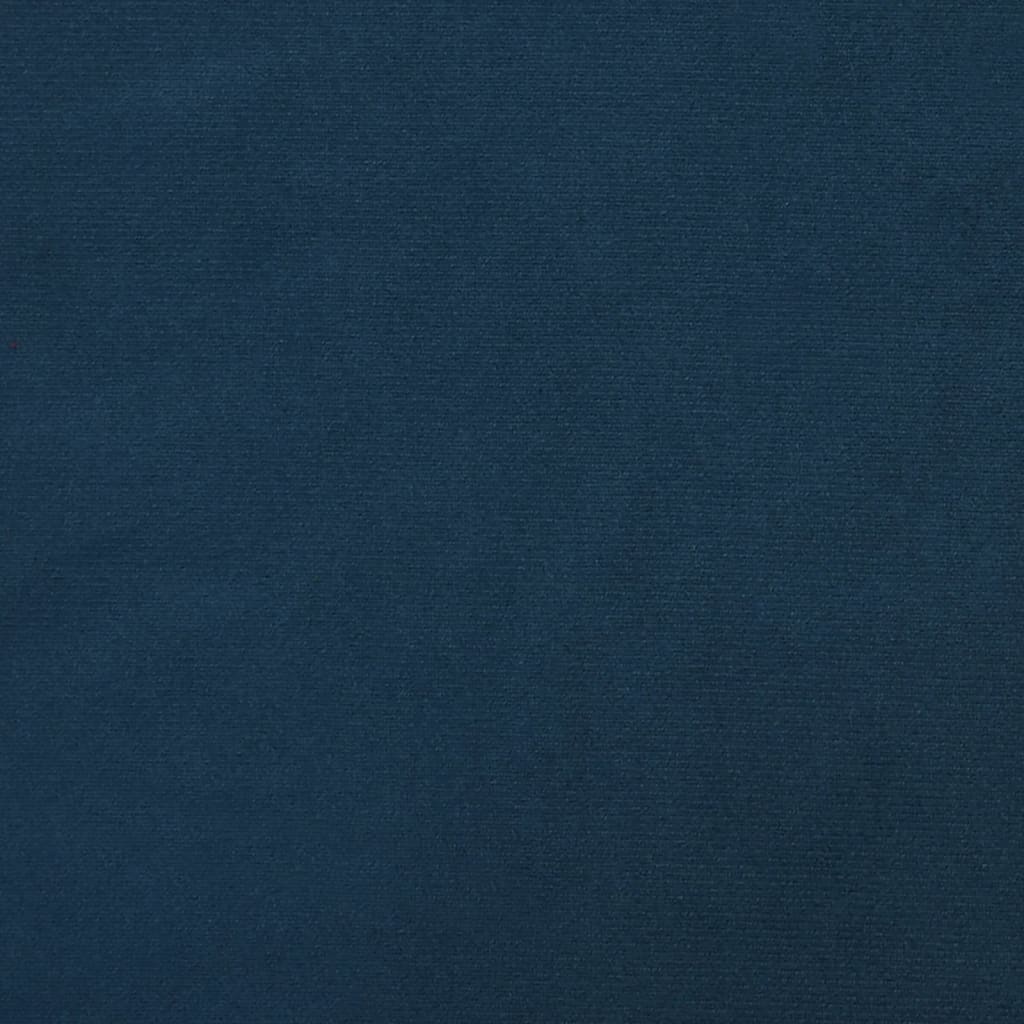 Slaapbank 2-zits met 2 kussens fluweel blauw is nu te koop bij PeponiXL, paradijselijk wonen!