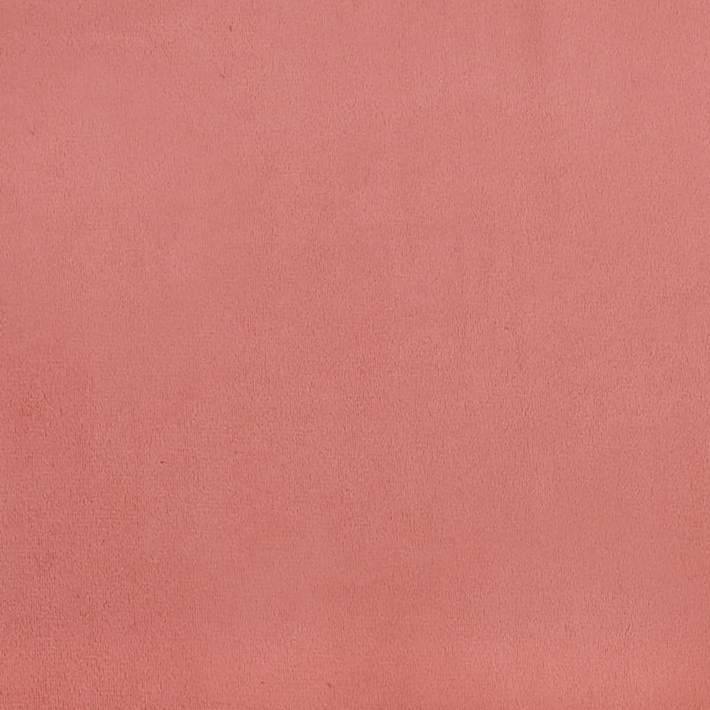 Slaapbank 2-zits met 2 kussens fluweel roze is nu te koop bij PeponiXL, paradijselijk wonen!