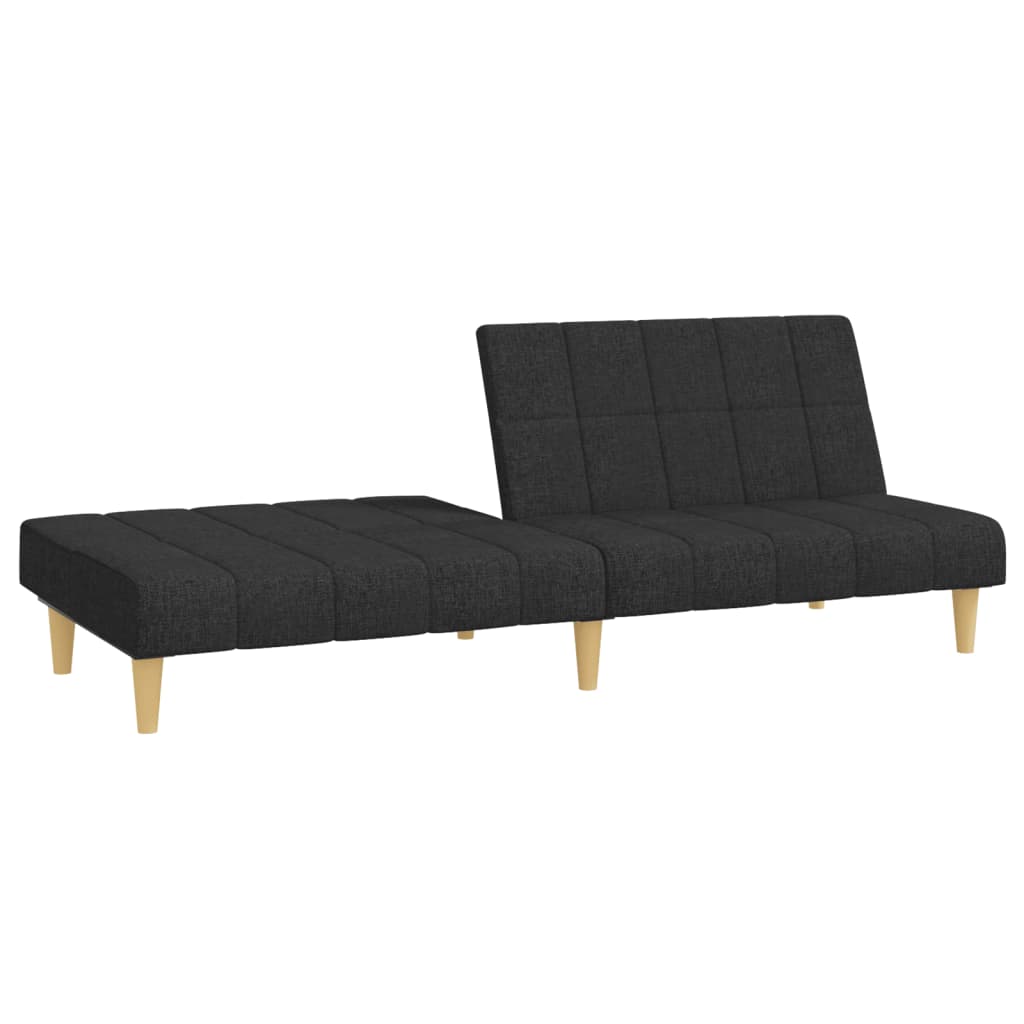 Slaapbank 2-zits stof zwart is nu te koop bij PeponiXL, paradijselijk wonen!