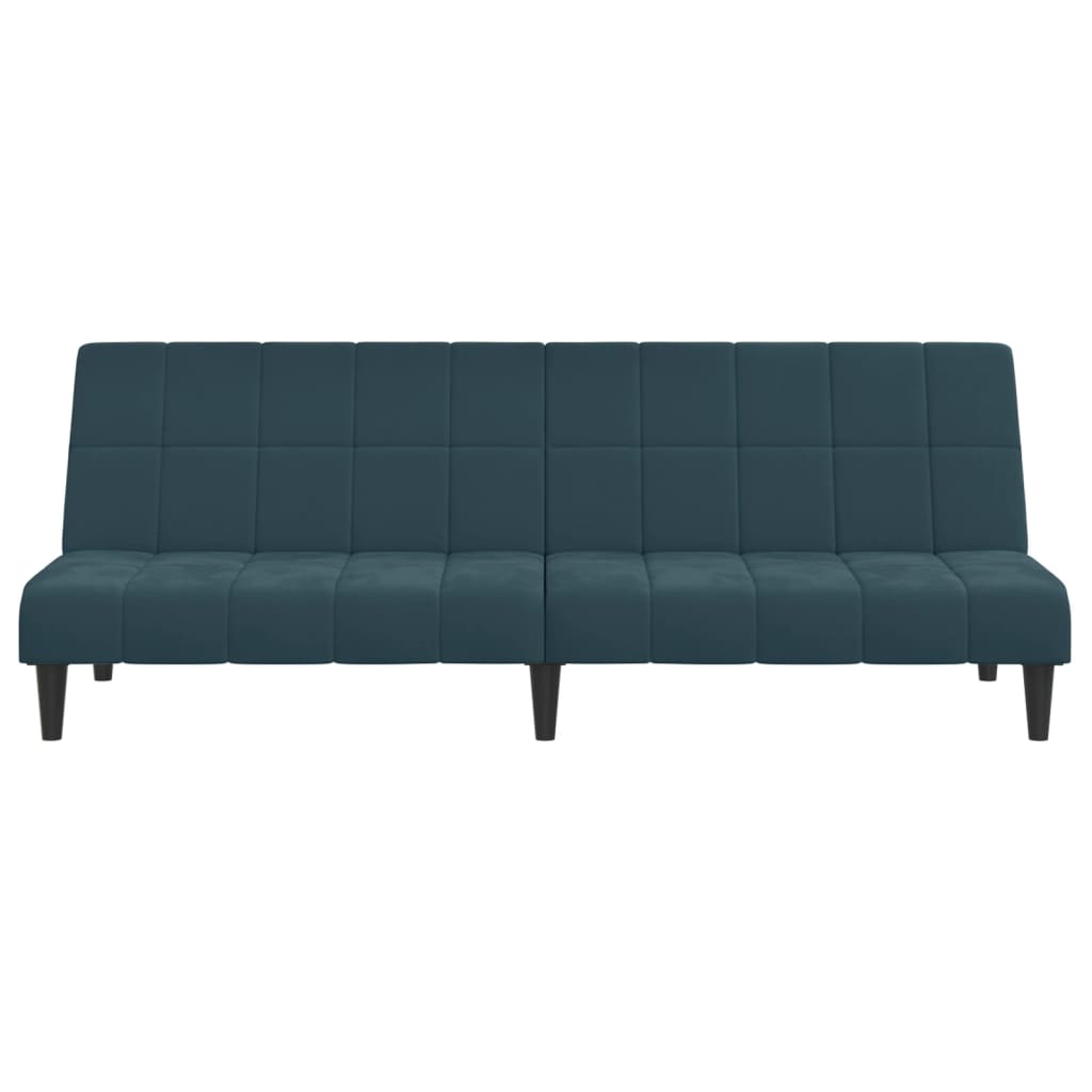 Slaapbank 2-zits fluweel blauw is nu te koop bij PeponiXL, paradijselijk wonen!