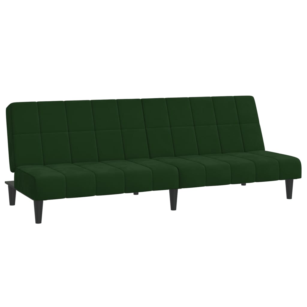 Slaapbank 2-zits fluweel donkergroen is nu te koop bij PeponiXL, paradijselijk wonen!
