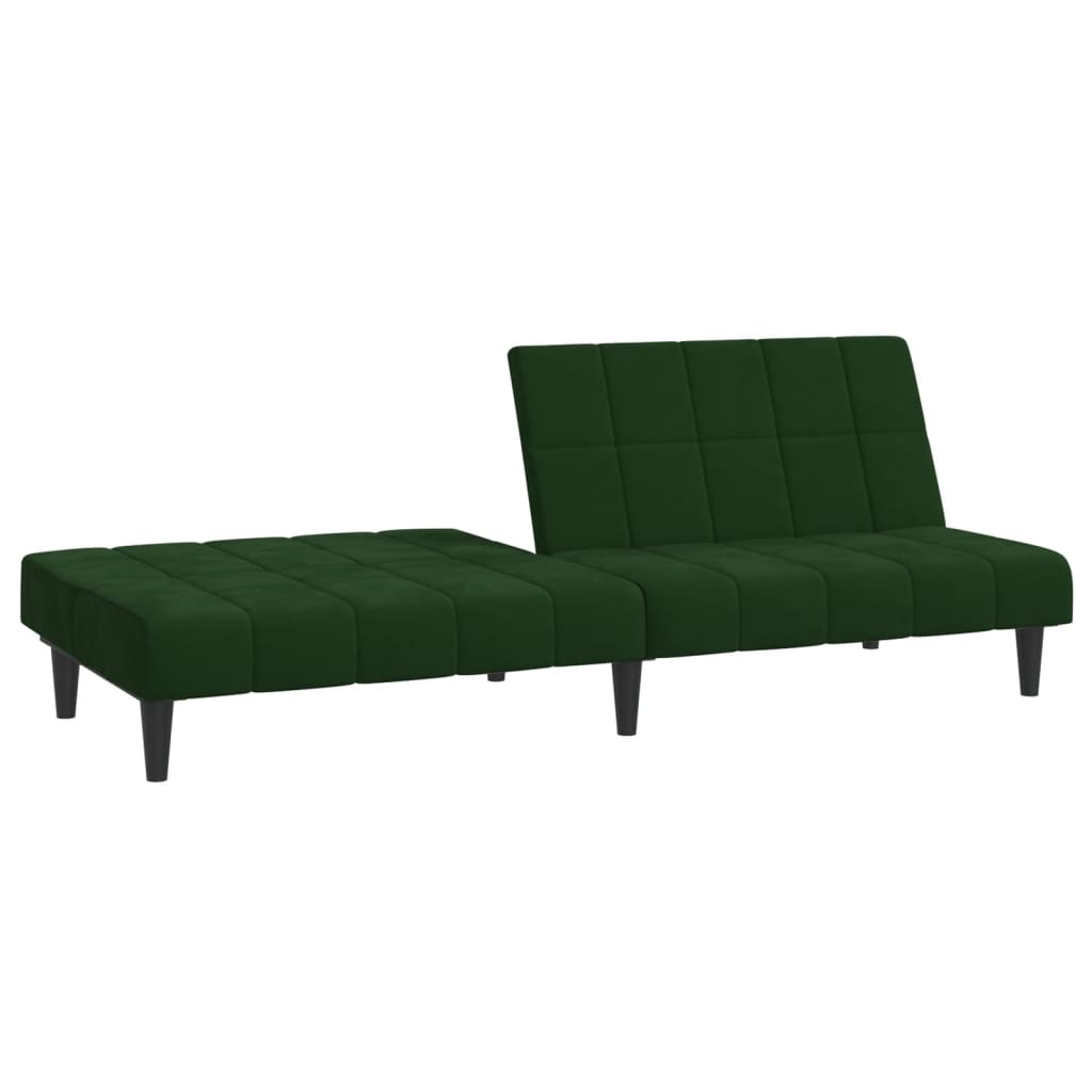 Slaapbank 2-zits fluweel donkergroen is nu te koop bij PeponiXL, paradijselijk wonen!