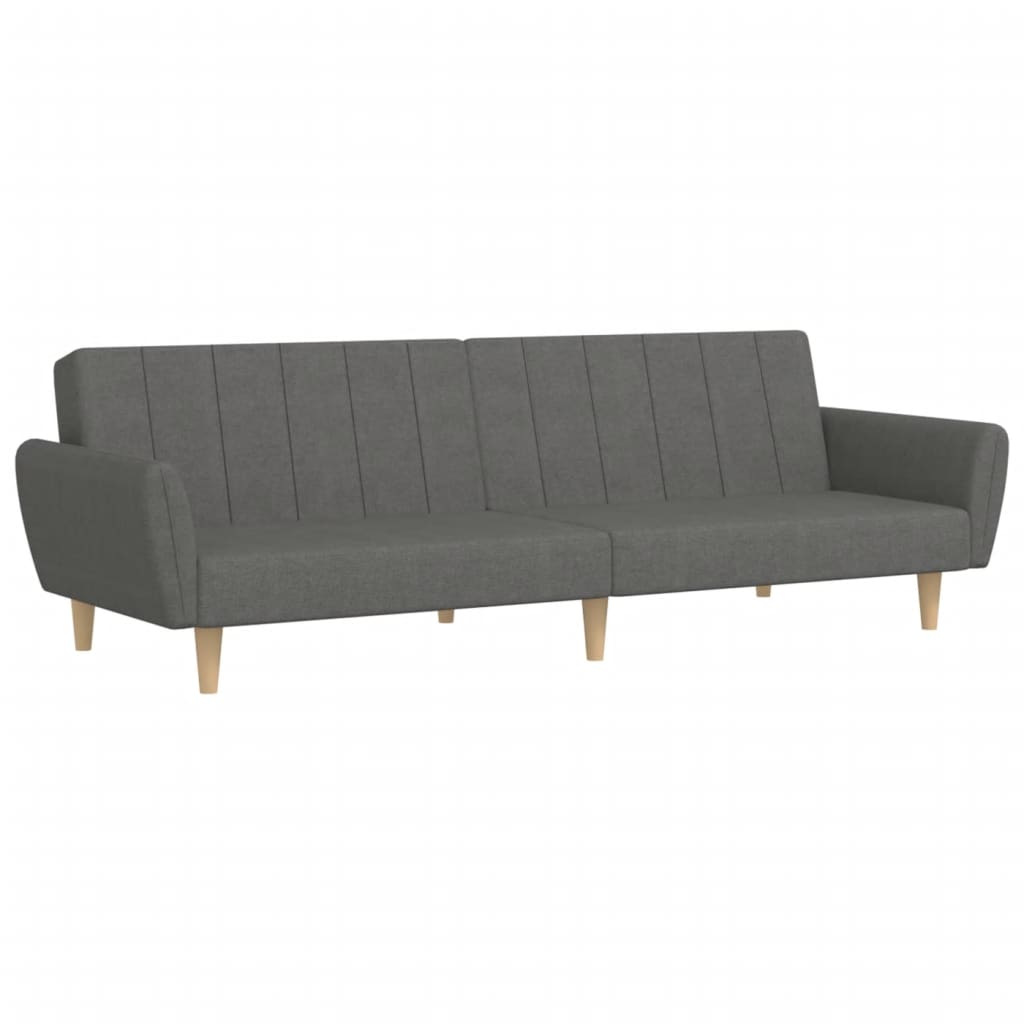 Slaapbank 2-zits stof lichtgrijs is nu te koop bij PeponiXL, paradijselijk wonen!