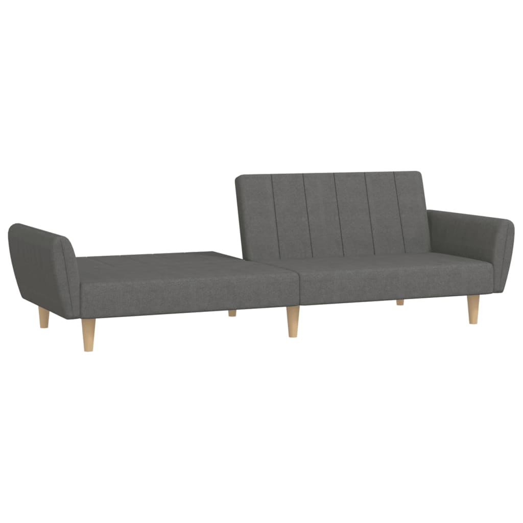 Slaapbank 2-zits stof lichtgrijs is nu te koop bij PeponiXL, paradijselijk wonen!