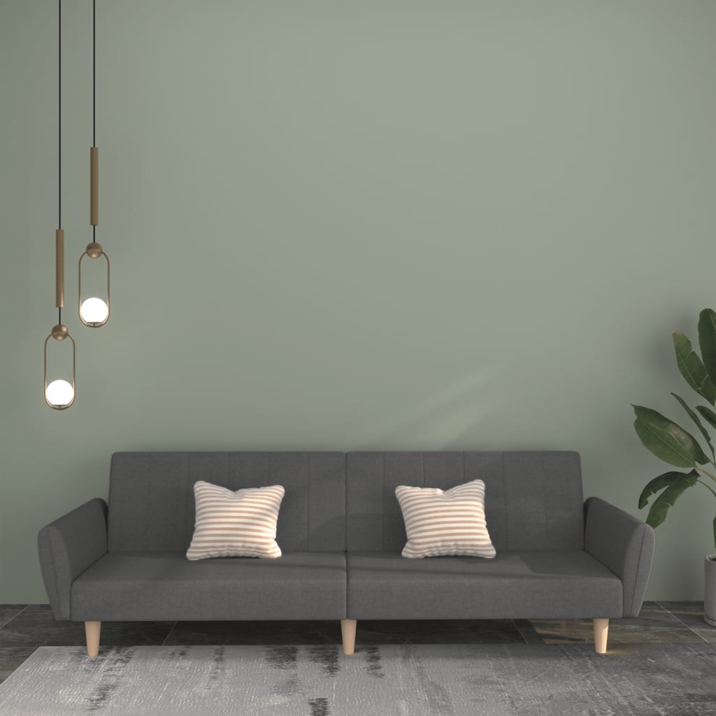Slaapbank 2-zits stof lichtgrijs is nu te koop bij PeponiXL, paradijselijk wonen!