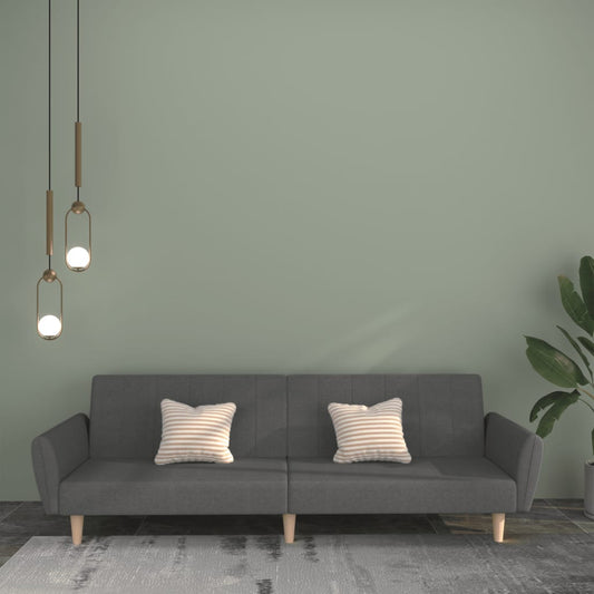 Slaapbank 2-zits stof lichtgrijs is nu te koop bij PeponiXL, paradijselijk wonen!