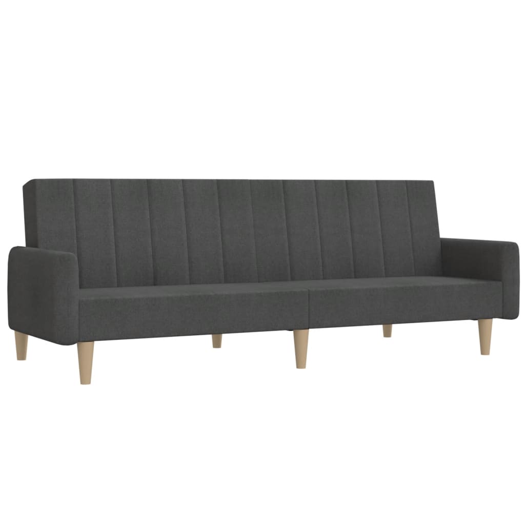 Slaapbank 2-zits stof donkergrijs is nu te koop bij PeponiXL, paradijselijk wonen!