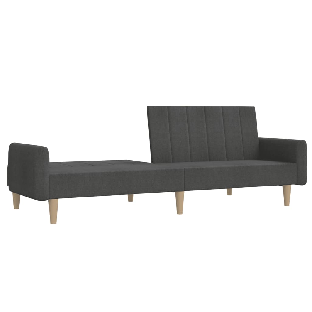 Slaapbank 2-zits stof donkergrijs is nu te koop bij PeponiXL, paradijselijk wonen!