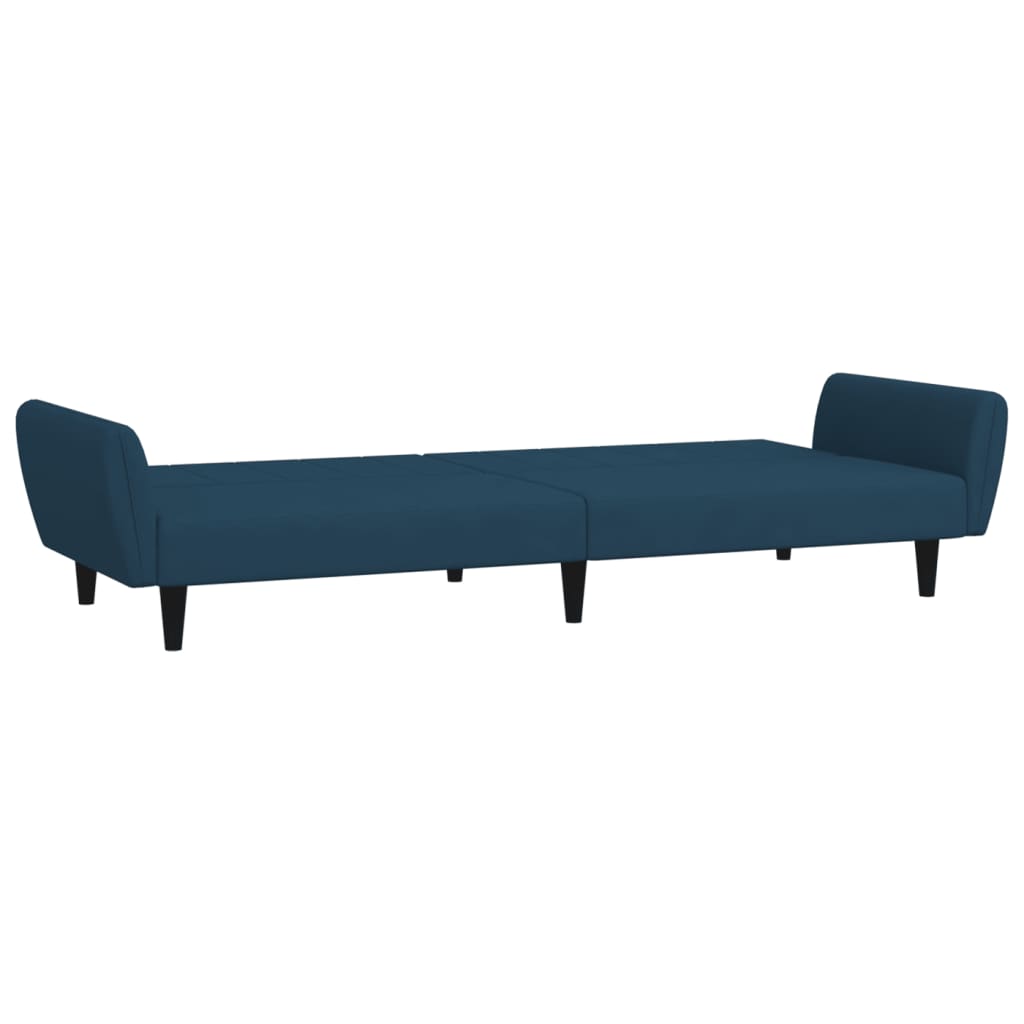 Slaapbank 2-zits fluweel blauw is nu te koop bij PeponiXL, paradijselijk wonen!