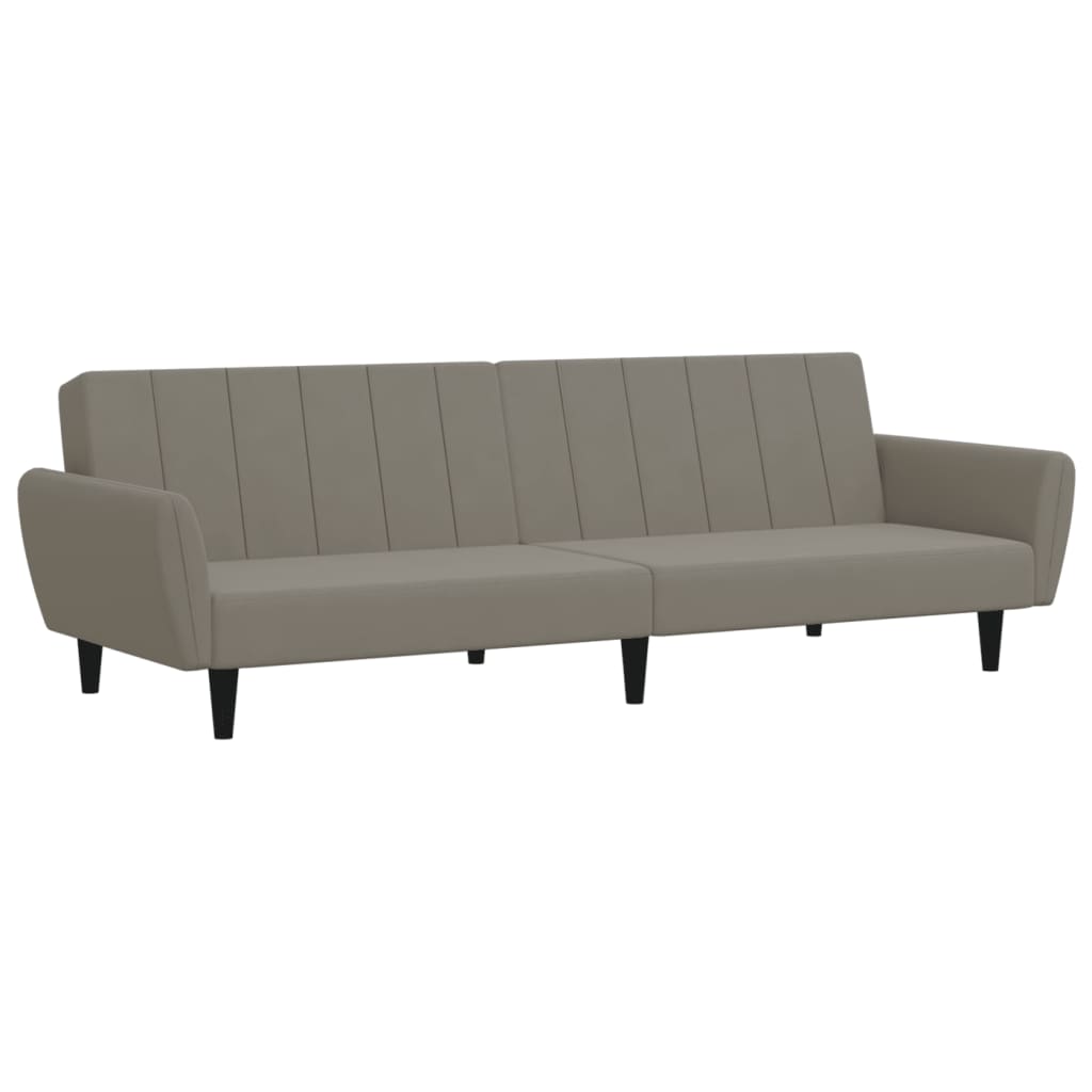 Slaapbank 2-zits fluweel lichtgrijs is nu te koop bij PeponiXL, paradijselijk wonen!