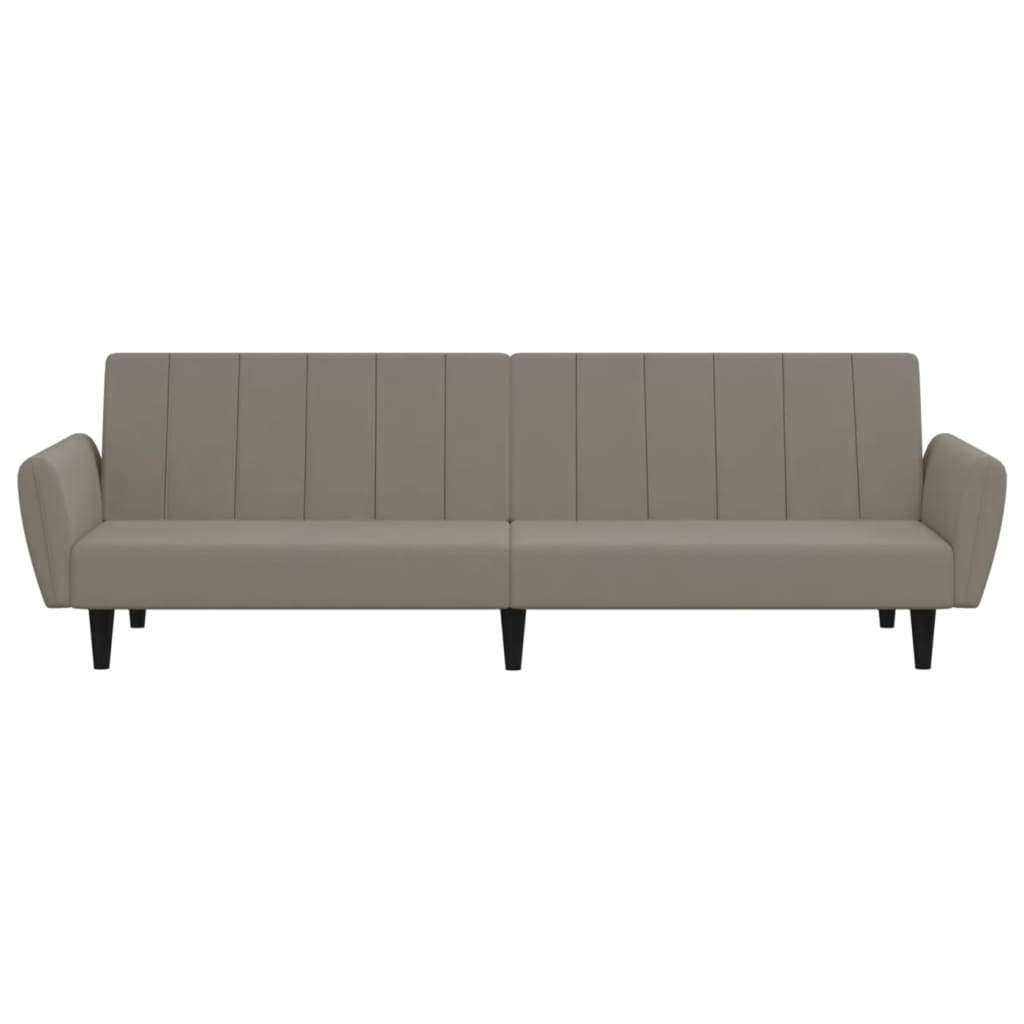 Slaapbank 2-zits fluweel lichtgrijs is nu te koop bij PeponiXL, paradijselijk wonen!