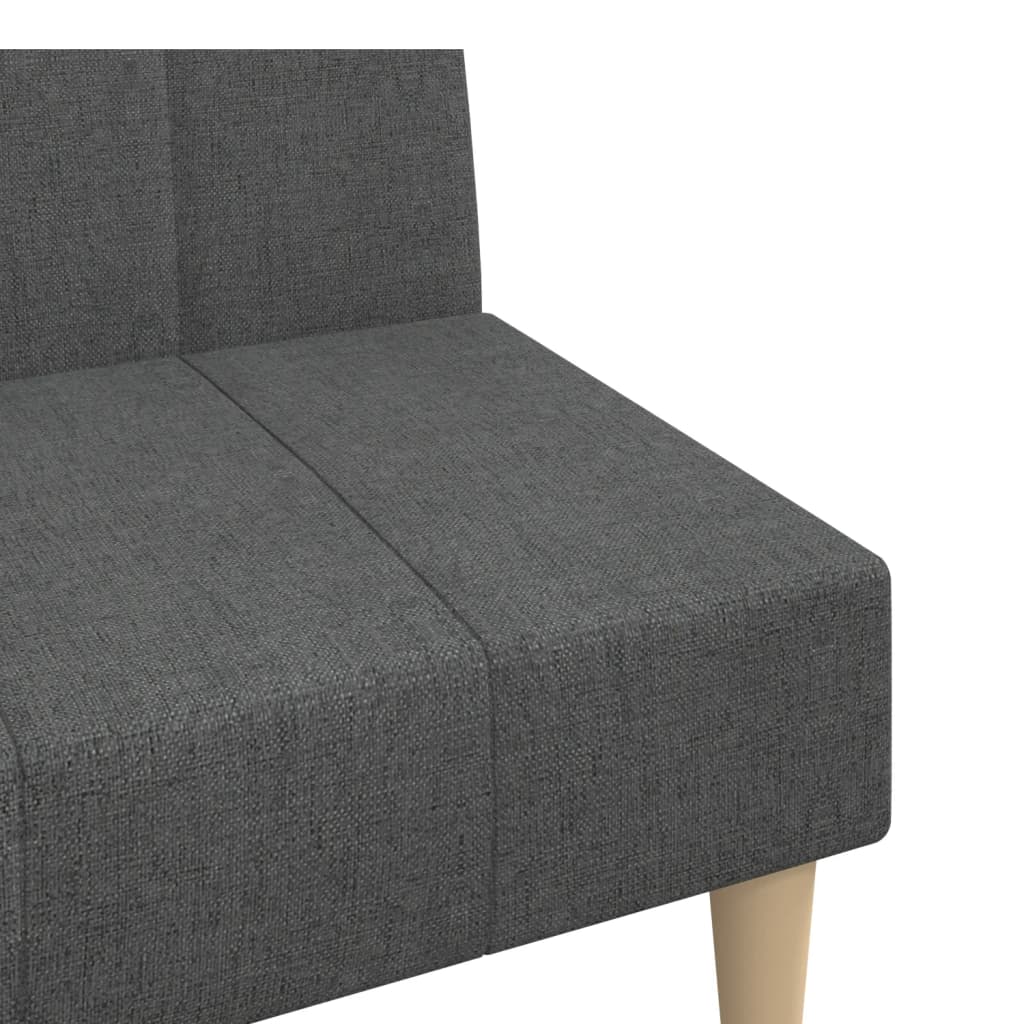 Slaapbank 2-zits stof donkergrijs is nu te koop bij PeponiXL, paradijselijk wonen!