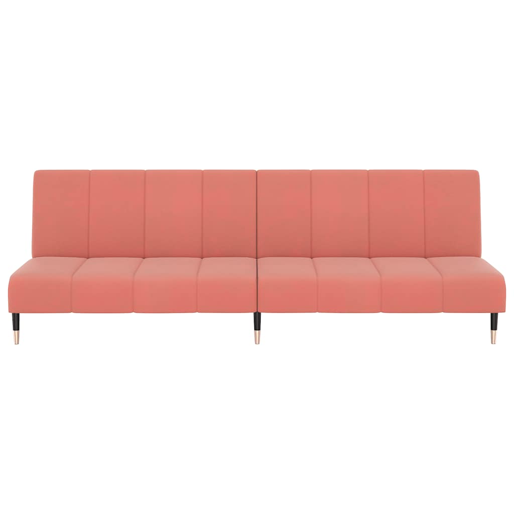Slaapbank 2-zits fluweel roze is nu te koop bij PeponiXL, paradijselijk wonen!