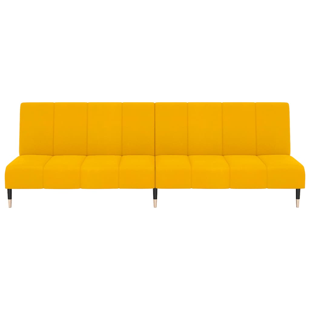 Slaapbank 2-zits fluweel geel is nu te koop bij PeponiXL, paradijselijk wonen!