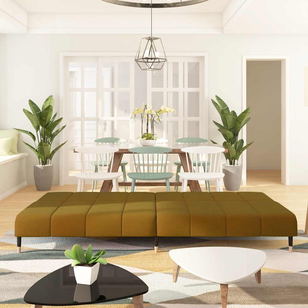 Slaapbank 2-zits fluweel bruin is nu te koop bij PeponiXL, paradijselijk wonen!