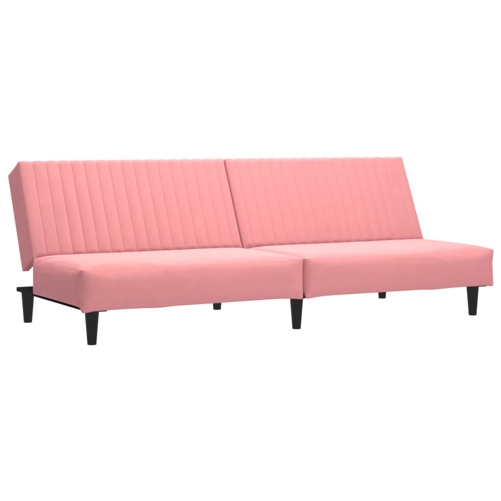 Slaapbank 2-zits fluweel roze is nu te koop bij PeponiXL, paradijselijk wonen!
