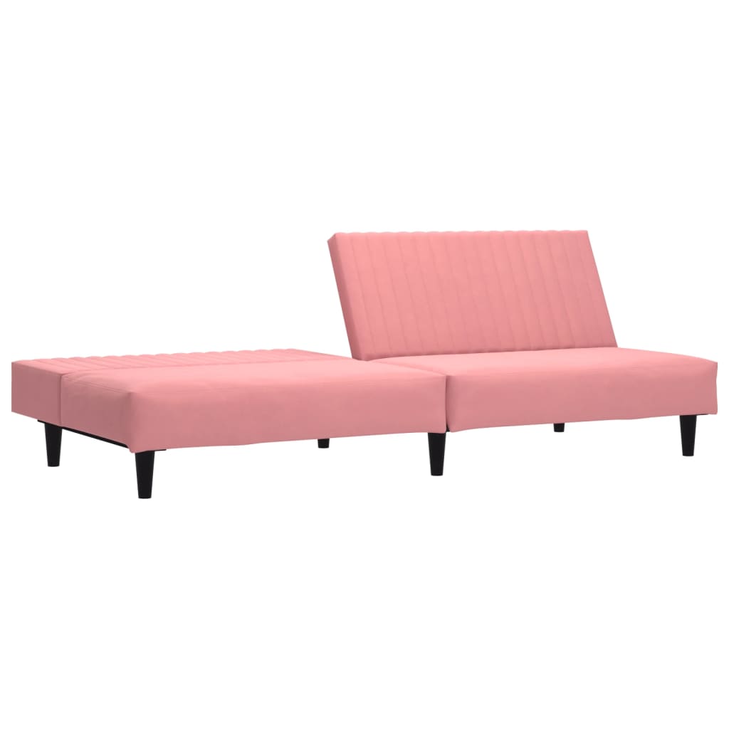 Slaapbank 2-zits fluweel roze is nu te koop bij PeponiXL, paradijselijk wonen!
