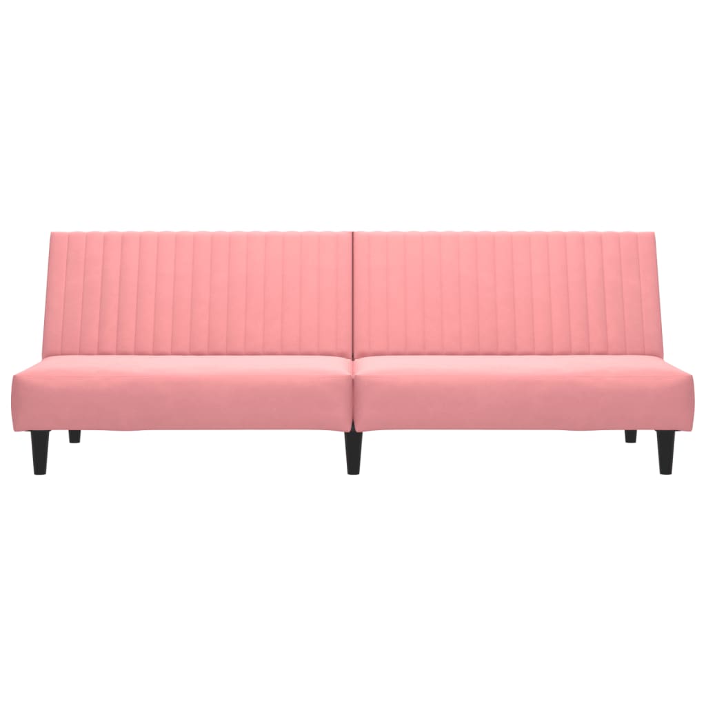 Slaapbank 2-zits fluweel roze is nu te koop bij PeponiXL, paradijselijk wonen!