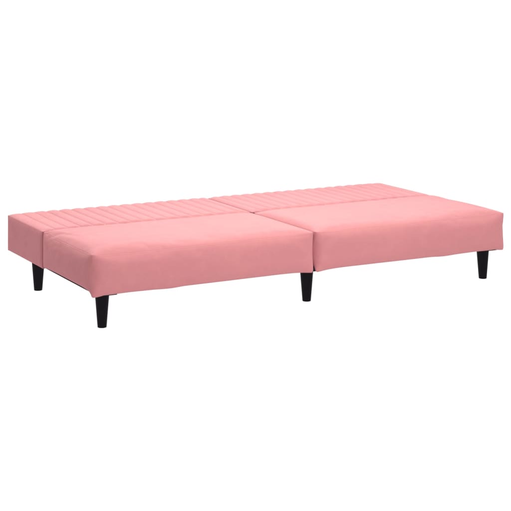 Slaapbank 2-zits fluweel roze is nu te koop bij PeponiXL, paradijselijk wonen!