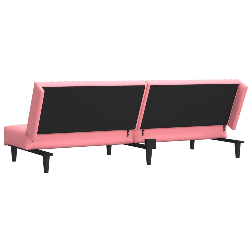 Slaapbank 2-zits fluweel roze is nu te koop bij PeponiXL, paradijselijk wonen!