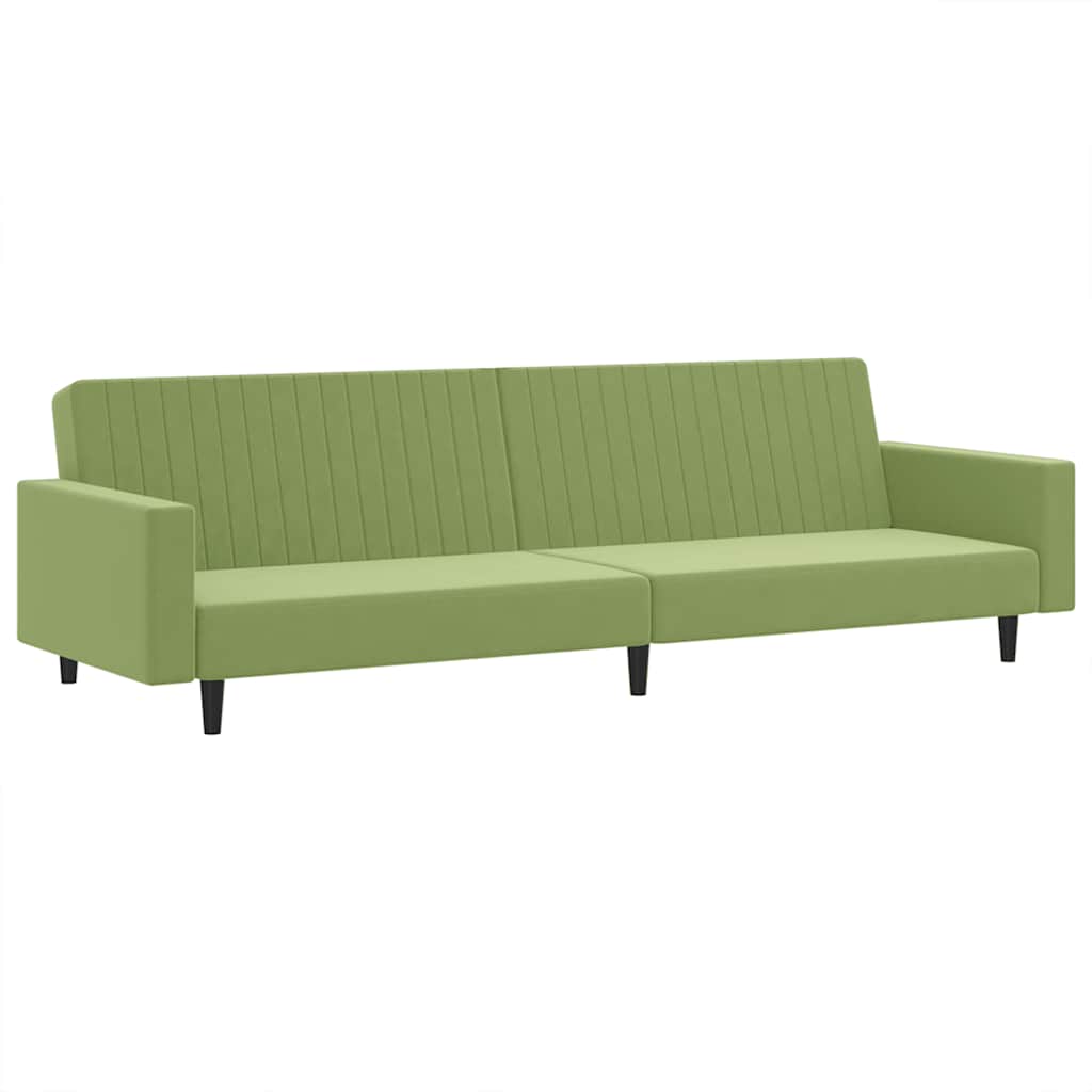 Slaapbank 2-zits fluweel lichtgroen is nu te koop bij PeponiXL, paradijselijk wonen!