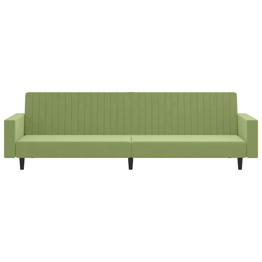Slaapbank 2-zits fluweel lichtgroen is nu te koop bij PeponiXL, paradijselijk wonen!