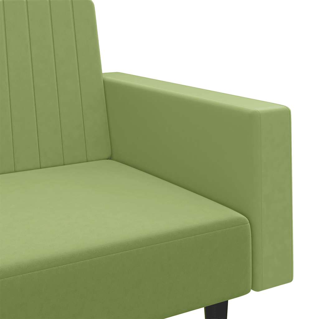 Slaapbank 2-zits fluweel lichtgroen is nu te koop bij PeponiXL, paradijselijk wonen!