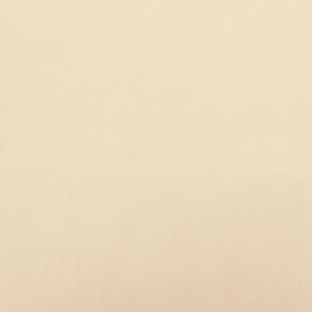 Slaapbank 2-zits fluweel crèmekleurig is nu te koop bij PeponiXL, paradijselijk wonen!