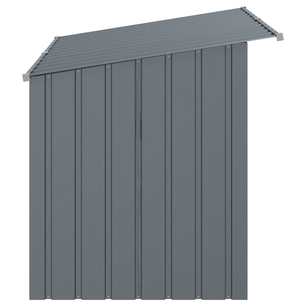 Hondenhok met dak 153x91x110 cm staal antracietkleurig is nu te koop bij PeponiXL, paradijselijk wonen!