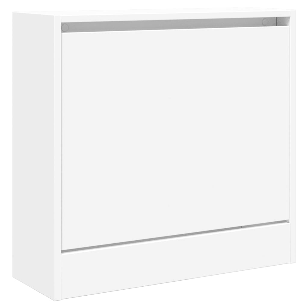 Schoenenkast 60x21x57 cm bewerkt hout wit is nu te koop bij PeponiXL, paradijselijk wonen!