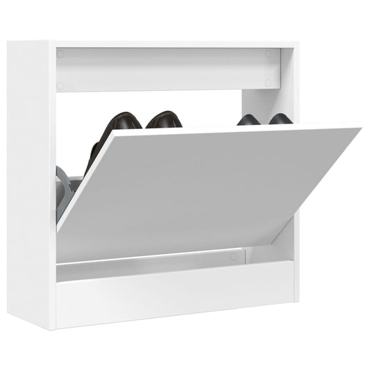 Schoenenkast 60x21x57 cm bewerkt hout wit is nu te koop bij PeponiXL, paradijselijk wonen!