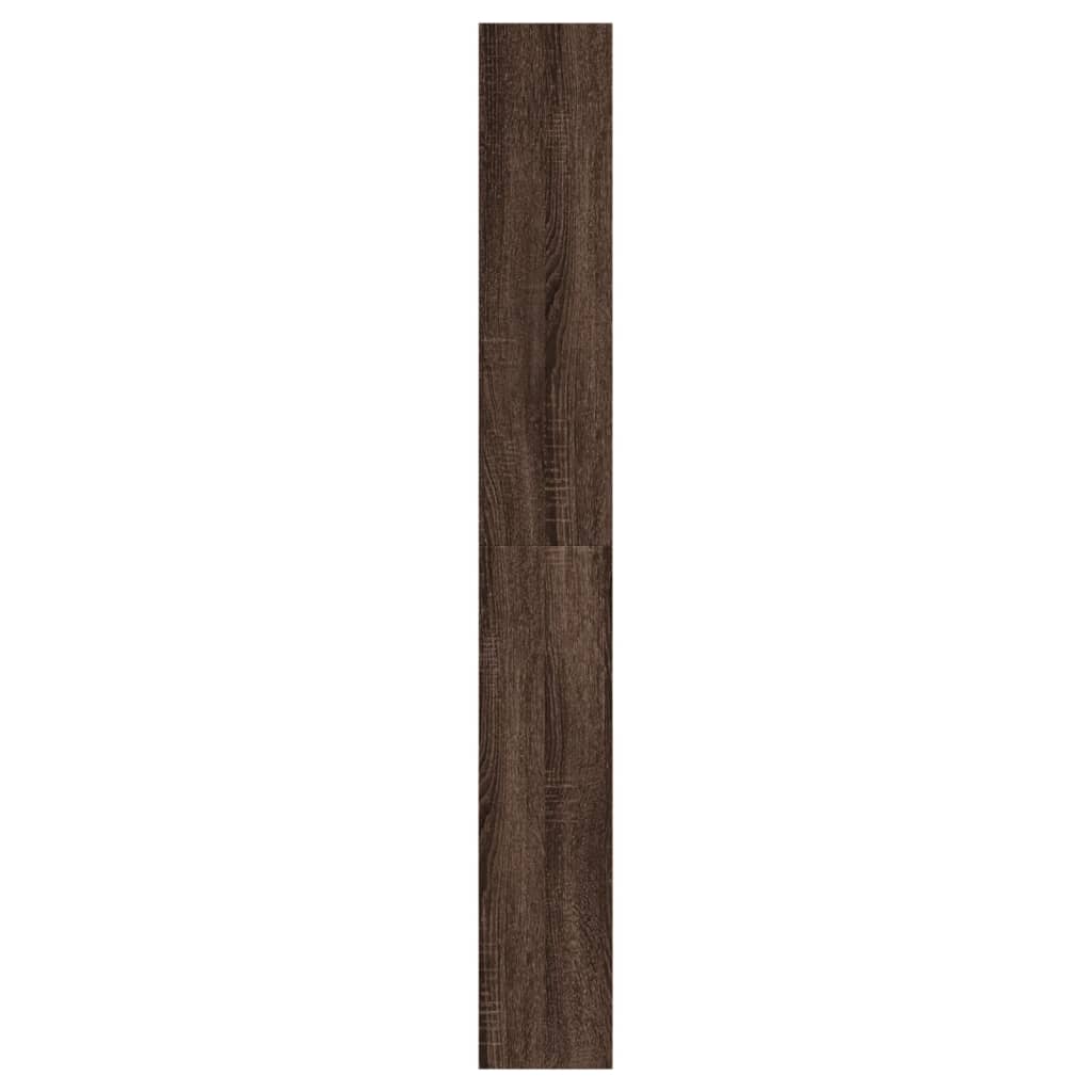 Schoenenkast 60x21x163,5 cm bewerkt hout bruin eikenkleur is nu te koop bij PeponiXL, paradijselijk wonen!