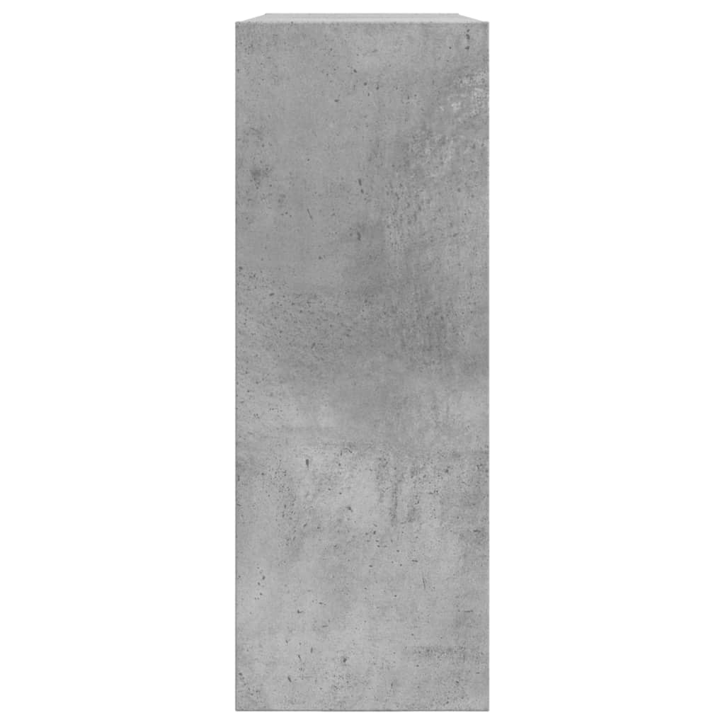 Schoenenkast 80x21x57 cm bewerkt hout betongrijs is nu te koop bij PeponiXL, paradijselijk wonen!