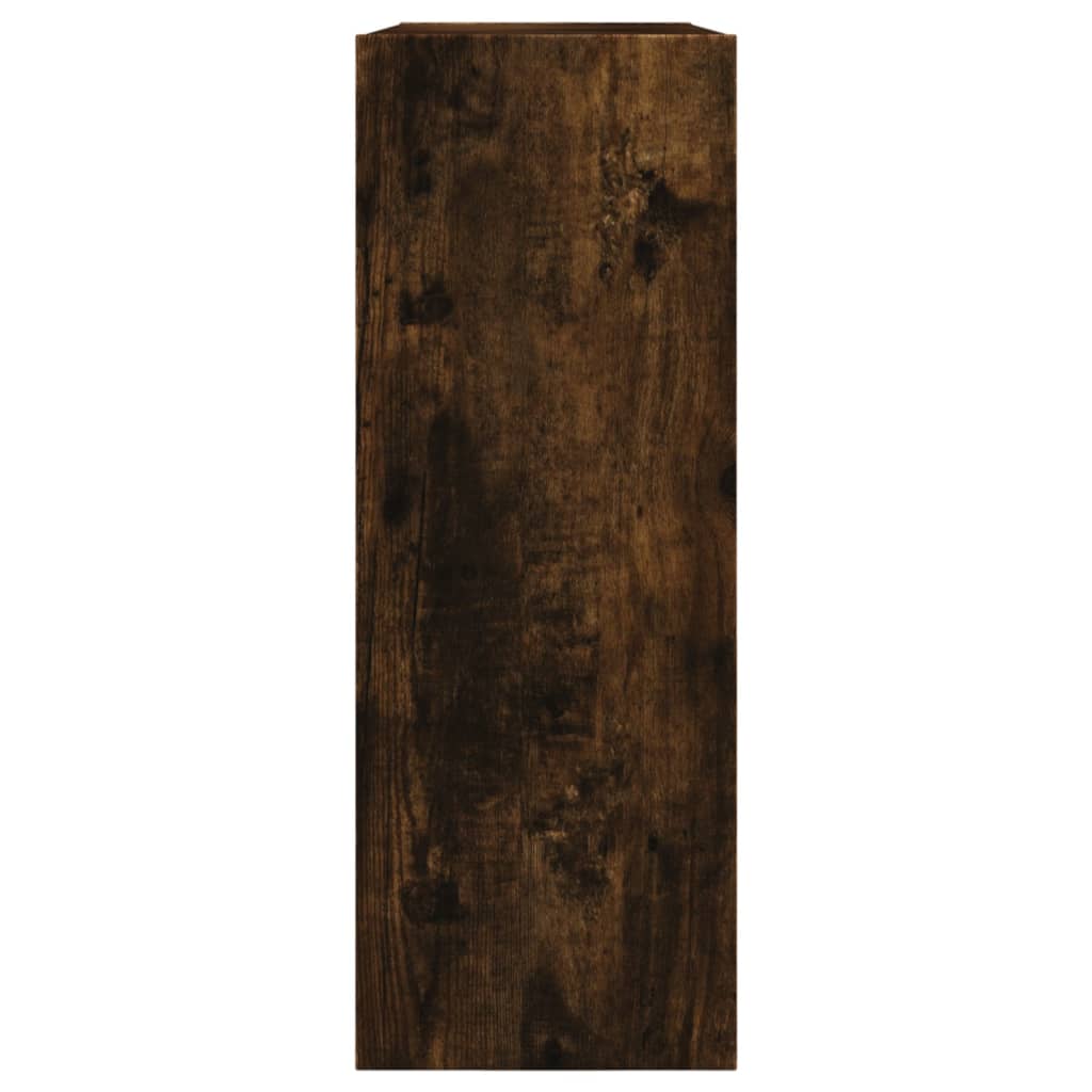 Schoenenkast 80x21x57 cm bewerkt hout gerookt eikenkleurig is nu te koop bij PeponiXL, paradijselijk wonen!