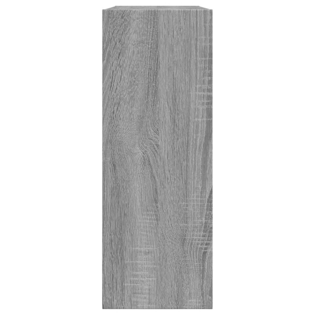 Schoenenkast 80x21x57 cm bewerkt hout grijs sonoma eikenkleur is nu te koop bij PeponiXL, paradijselijk wonen!