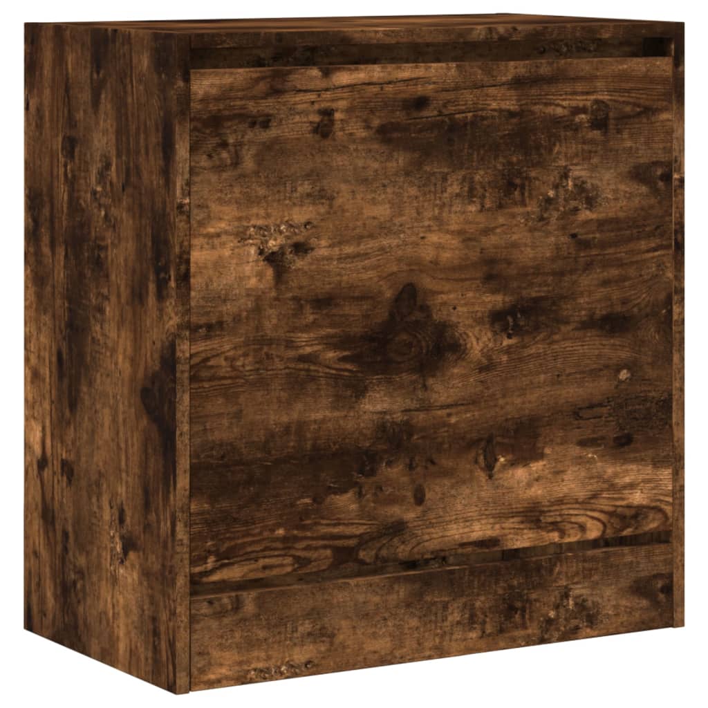 Schoenenkast 60x34x63,5 cm bewerkt hout gerookt eikenkleurig is nu te koop bij PeponiXL, paradijselijk wonen!