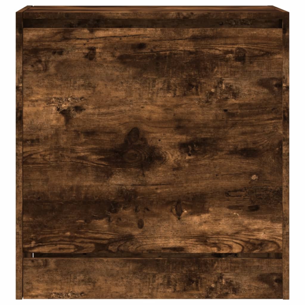 Schoenenkast 60x34x63,5 cm bewerkt hout gerookt eikenkleurig is nu te koop bij PeponiXL, paradijselijk wonen!