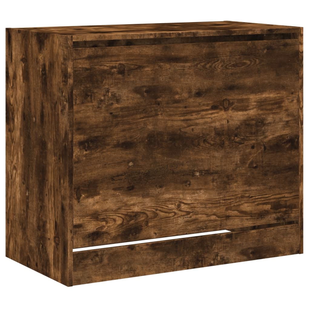 Schoenenkast 80x42x69 cm bewerkt hout gerookt eikenkleurig is nu te koop bij PeponiXL, paradijselijk wonen!