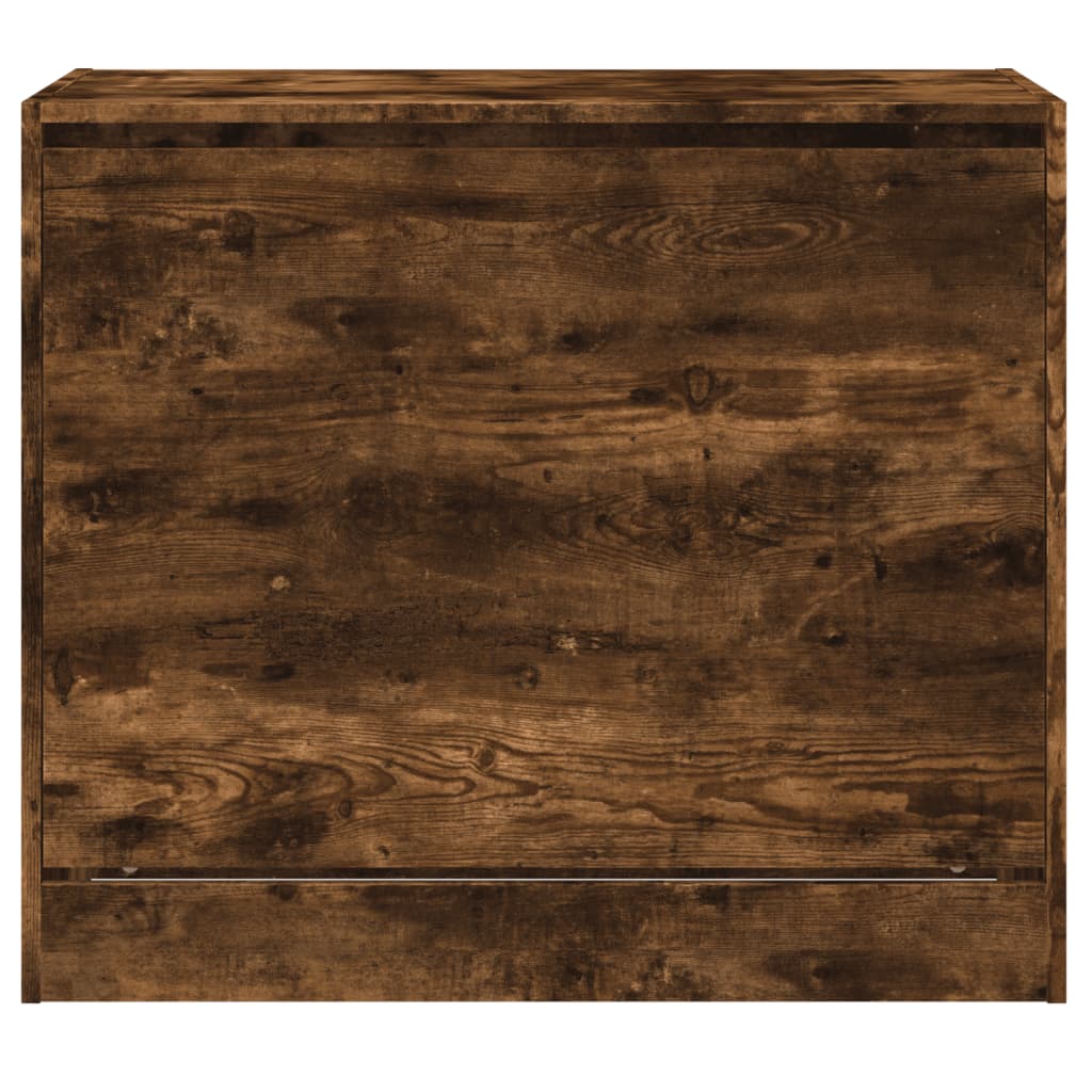 Schoenenkast 80x42x69 cm bewerkt hout gerookt eikenkleurig is nu te koop bij PeponiXL, paradijselijk wonen!