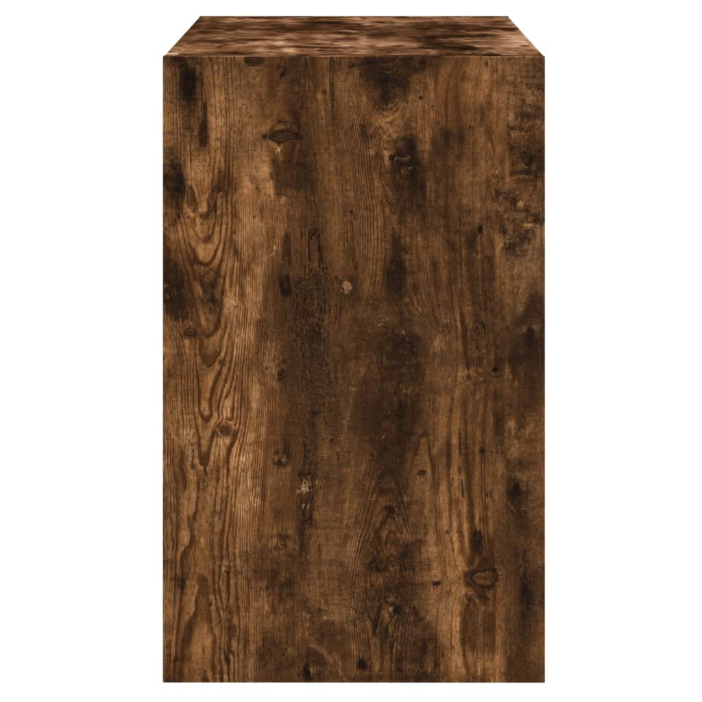 Schoenenkast 80x42x69 cm bewerkt hout gerookt eikenkleurig is nu te koop bij PeponiXL, paradijselijk wonen!