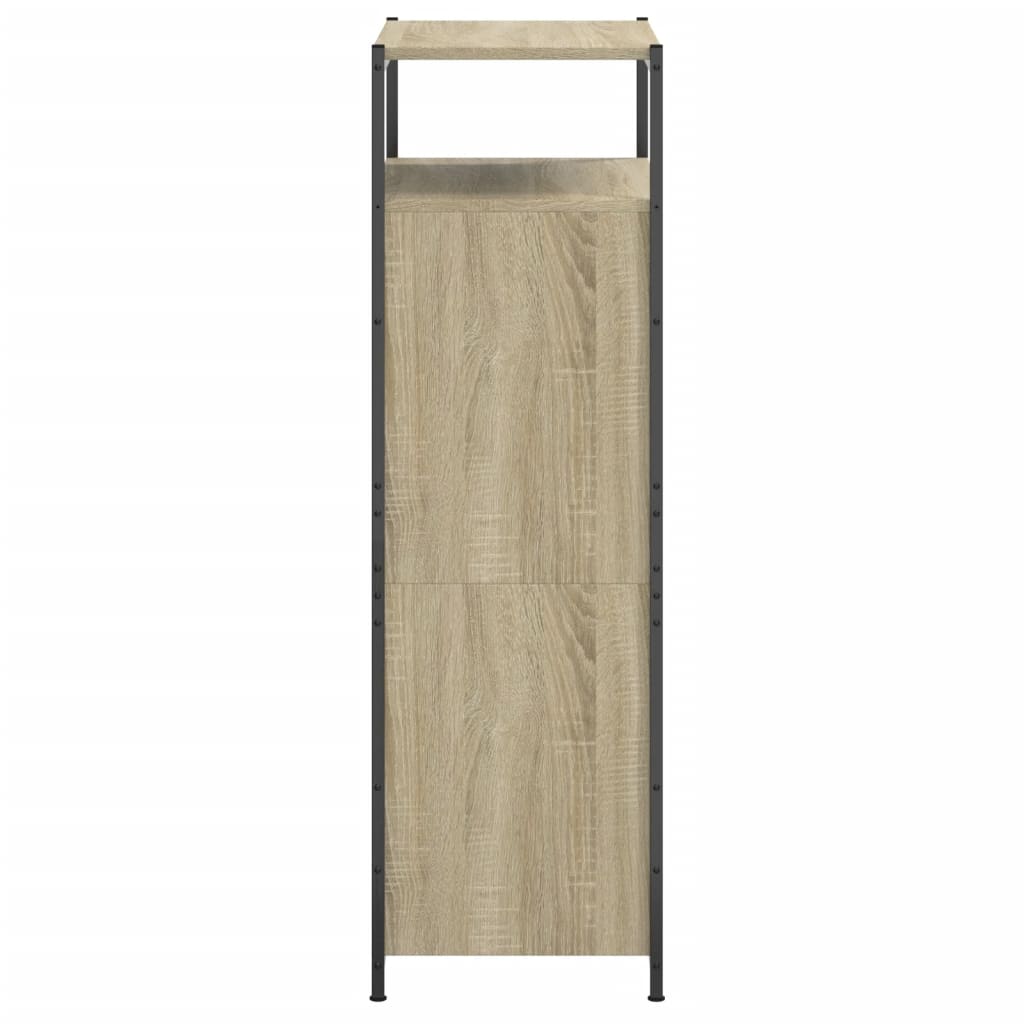 Schoenenkast 60x34x112 cm bewerkt hout sonoma eikenkleurig is nu te koop bij PeponiXL, paradijselijk wonen!
