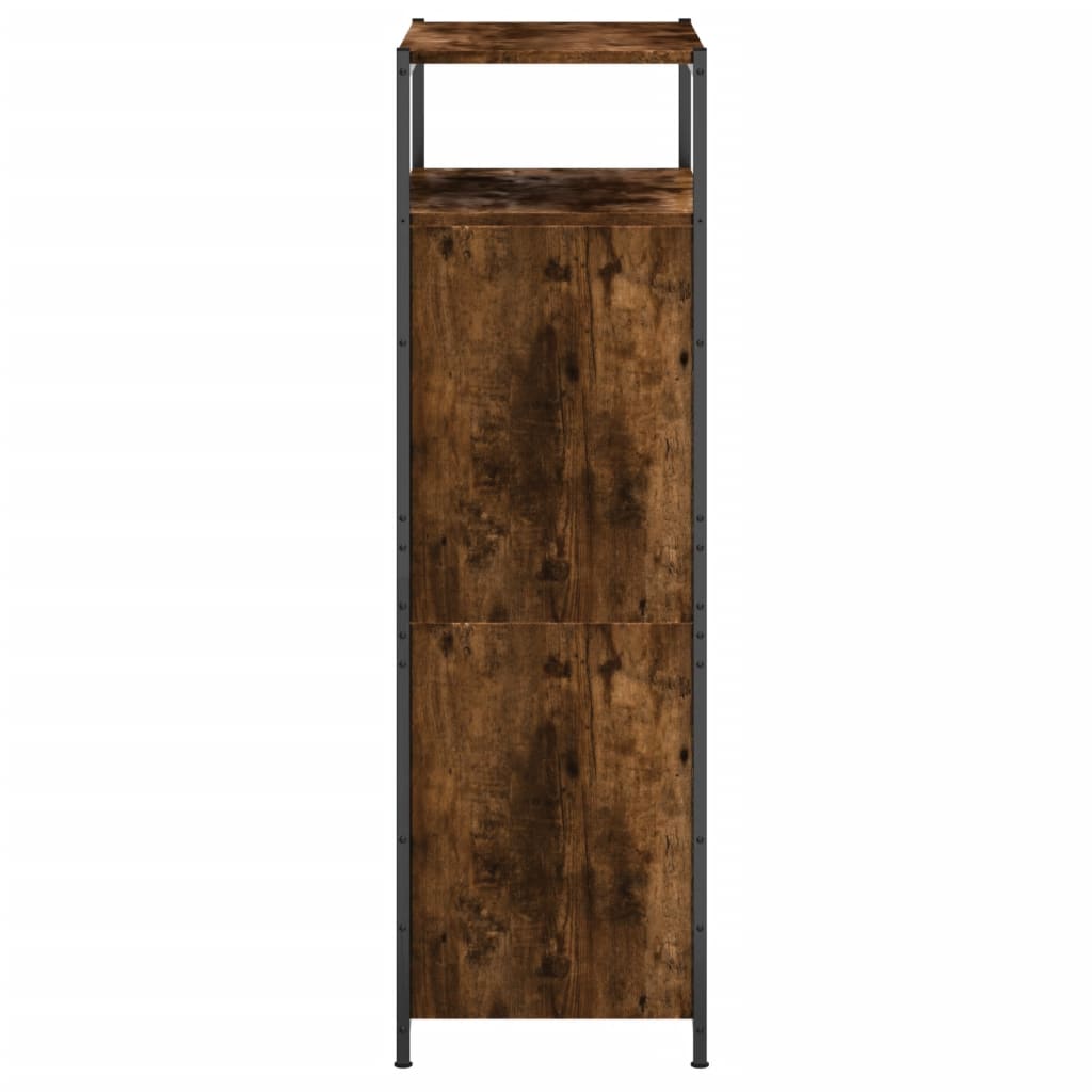 Schoenenkast 60x34x112 cm bewerkt hout gerookt eikenkleurig is nu te koop bij PeponiXL, paradijselijk wonen!
